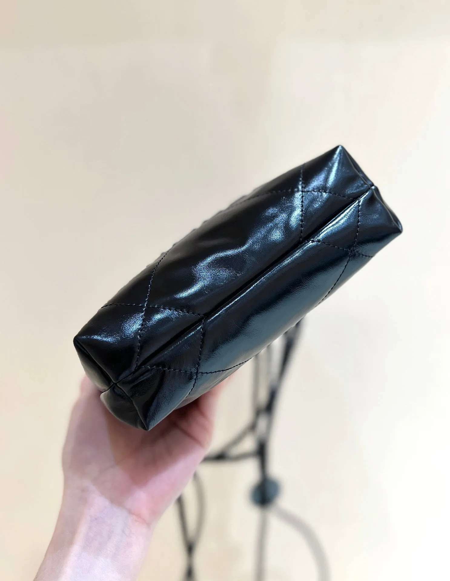 Boxing Day sale bag lambskin hobo Exclusive access 20cm cc22 CHANEL all mini black
