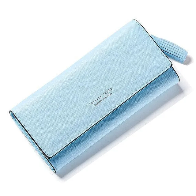 Brand Gray Tassels Wallet Women
