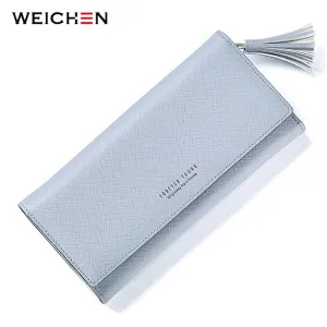 Brand Gray Tassels Wallet Women