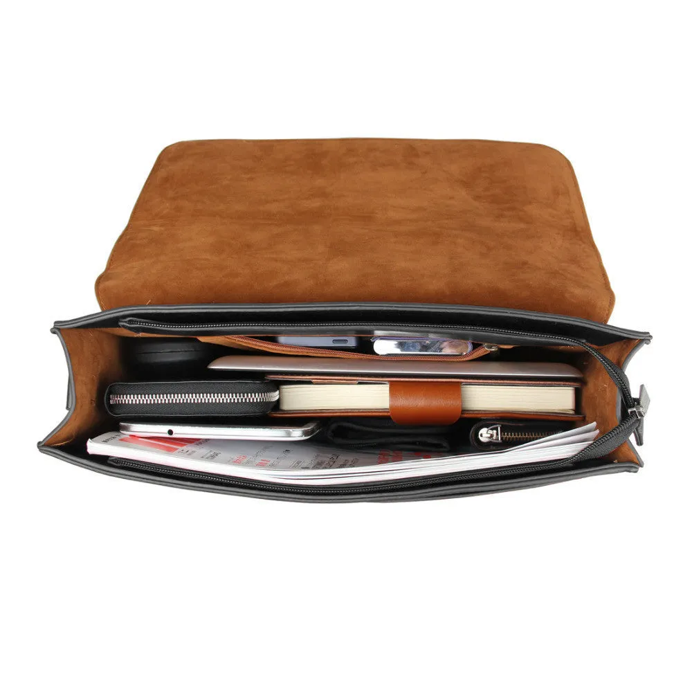 briefcases bags office Messenger men's Vintage Easy-to-use Elegant crossbody Bags tote file men's Document European style Exclusive offerings Men