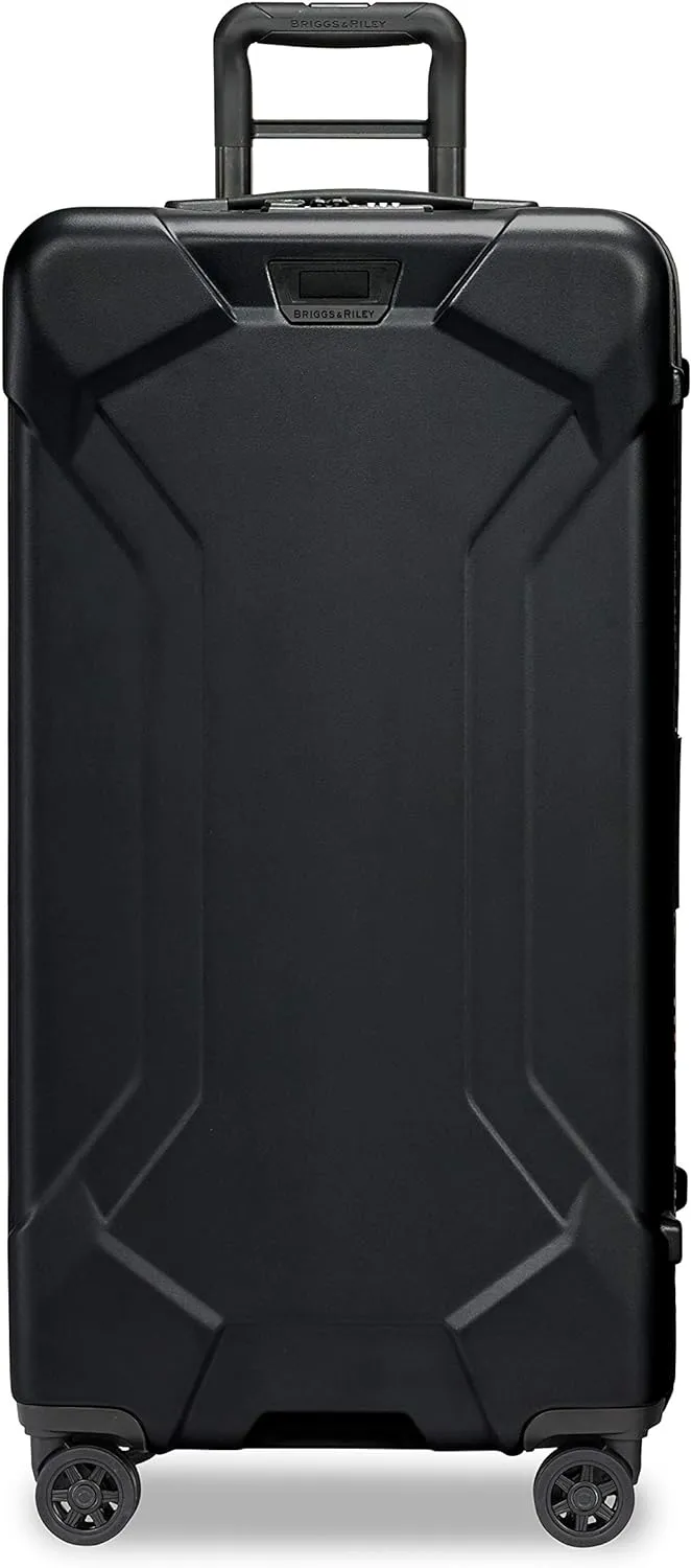 Briggs & Riley 32" Extra Large Trunk Spinner - Checked Luggage for Travel, Suitcases with Wheels, Hardside Rolling Bag for Men & Women, Self-Repairing Zipper - Torq Collection, Stealth Black