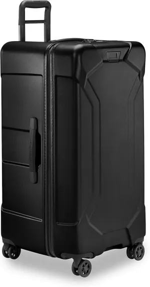 Briggs & Riley 32" Extra Large Trunk Spinner - Checked Luggage for Travel, Suitcases with Wheels, Hardside Rolling Bag for Men & Women, Self-Repairing Zipper - Torq Collection, Stealth Black