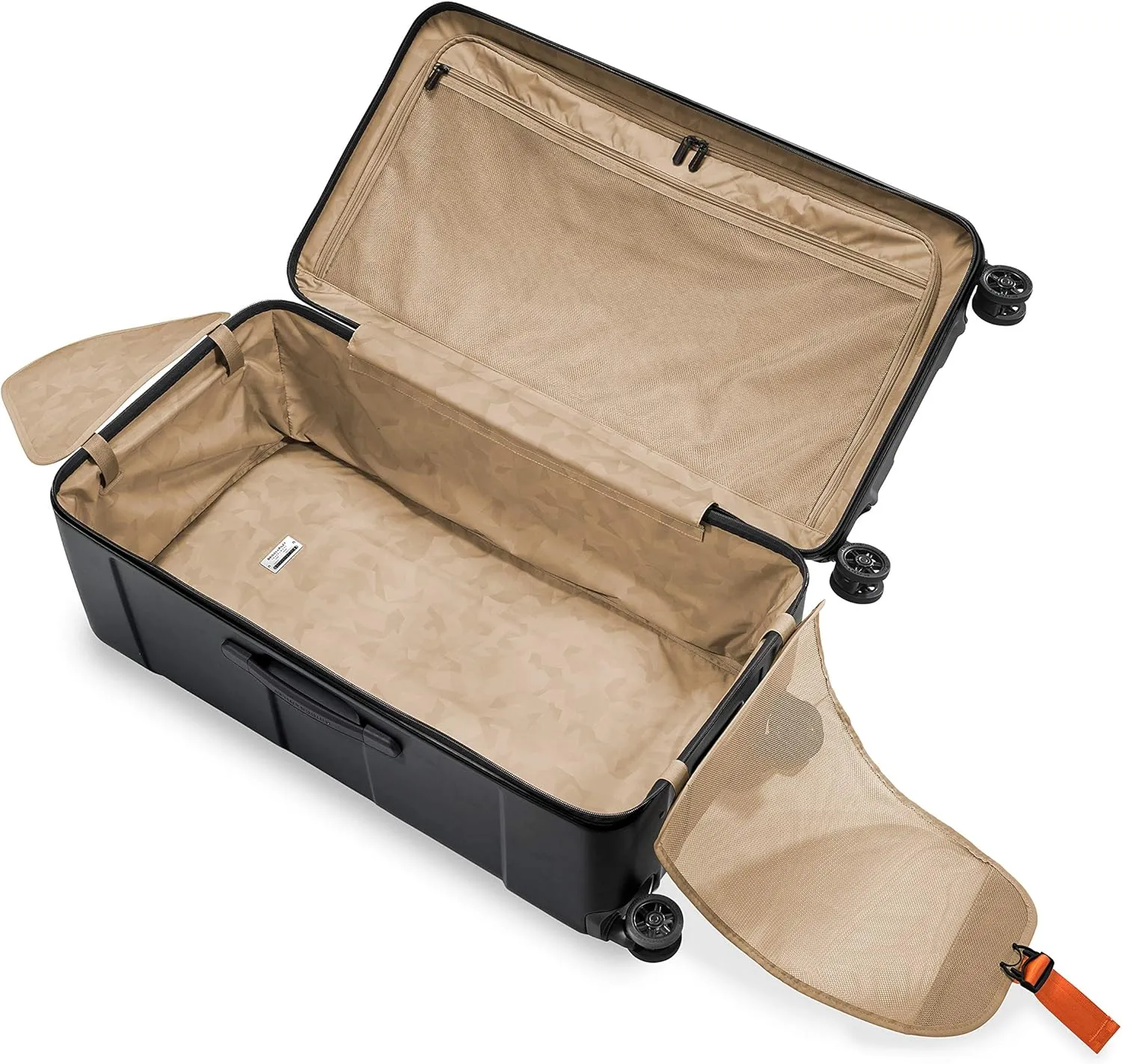 Briggs & Riley 32" Extra Large Trunk Spinner - Checked Luggage for Travel, Suitcases with Wheels, Hardside Rolling Bag for Men & Women, Self-Repairing Zipper - Torq Collection, Stealth Black