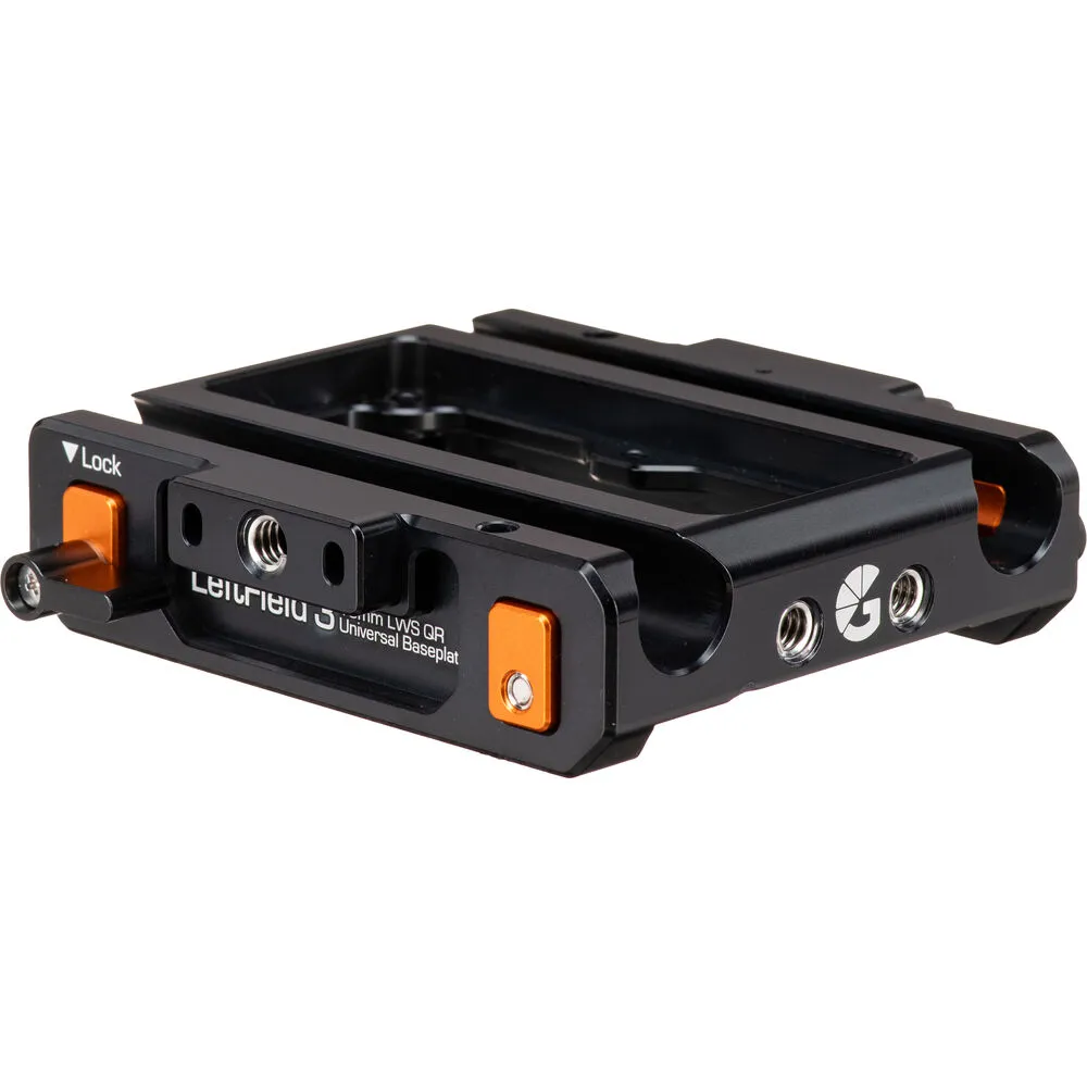 Bright Tangerine LeftField 3 QR Baseplate (Standard) for RED Komodo & Komodo-X