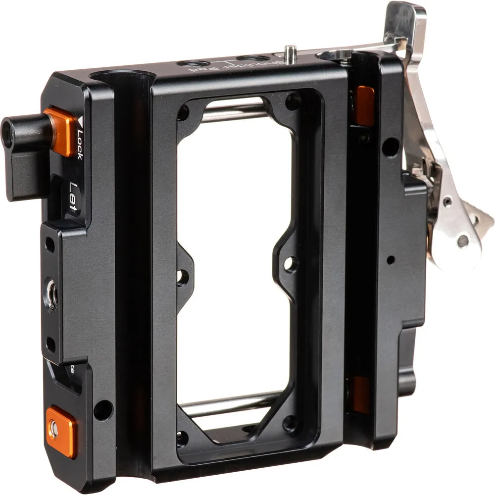 Bright Tangerine LeftField 3 QR Baseplate (Standard) for RED Komodo & Komodo-X