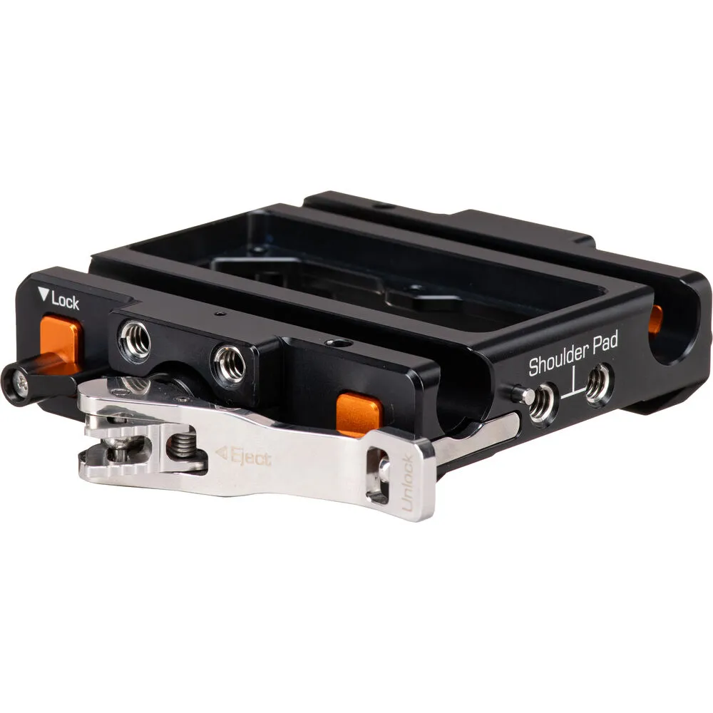 Bright Tangerine LeftField 3 QR Baseplate (Standard) for RED Komodo & Komodo-X