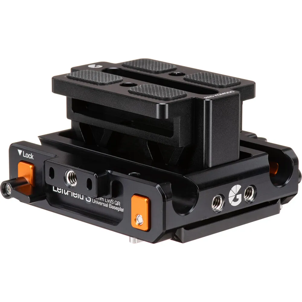 Bright Tangerine LeftField 3 QR Baseplate (Standard) for RED Komodo & Komodo-X