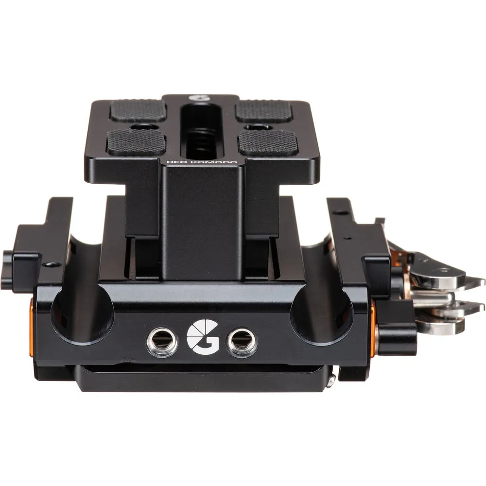 Bright Tangerine LeftField 3 QR Baseplate (Standard) for RED Komodo & Komodo-X