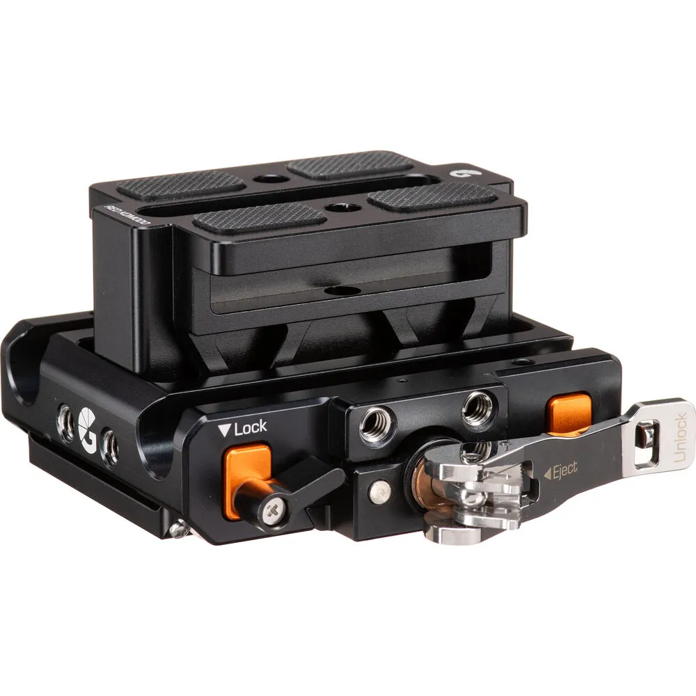 Bright Tangerine LeftField 3 QR Baseplate (Standard) for RED Komodo & Komodo-X