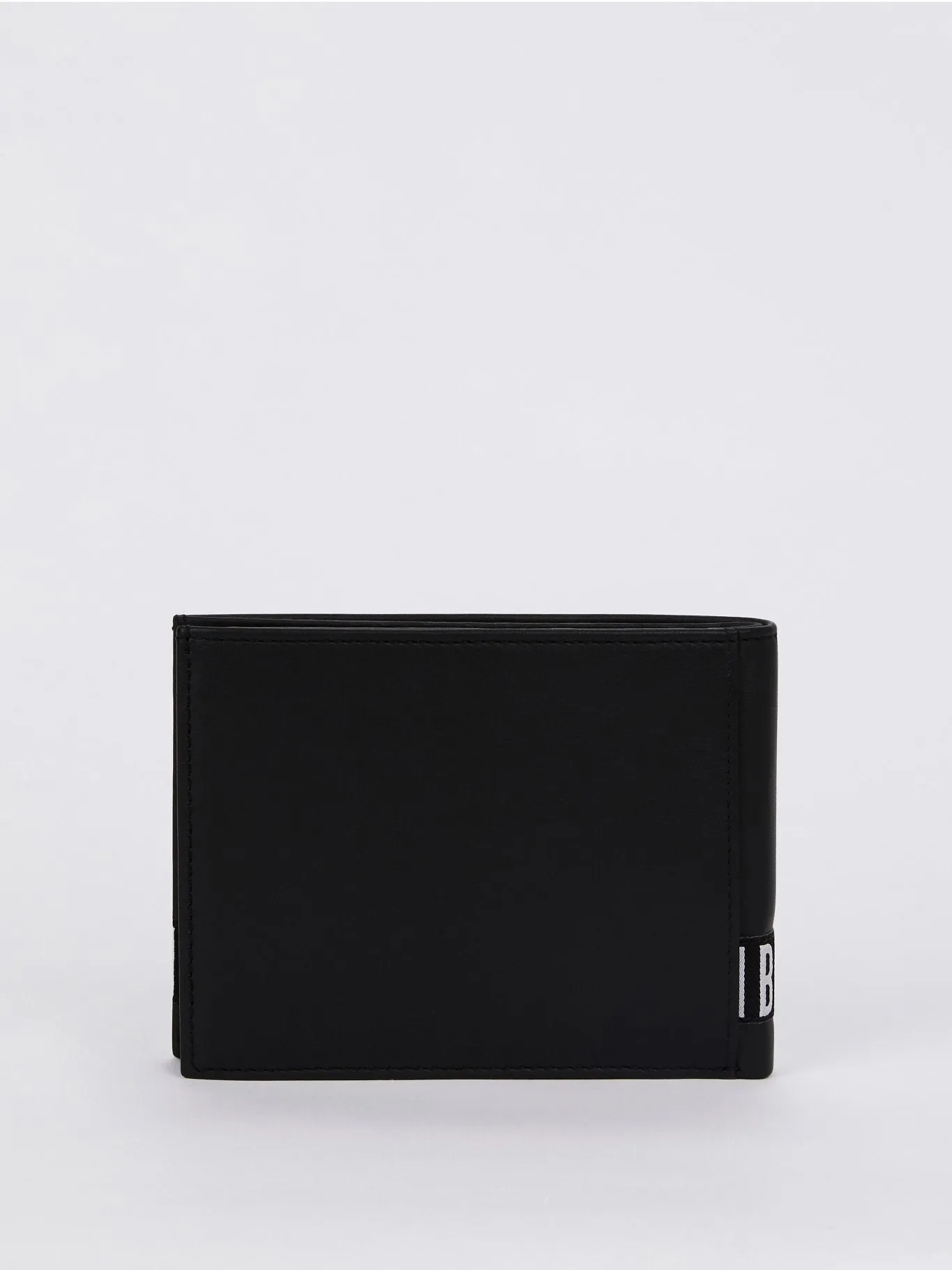 Brix 301 Black Logo Leather Wallet (Billfold 8 C/C Vertical with Coin Pocket)