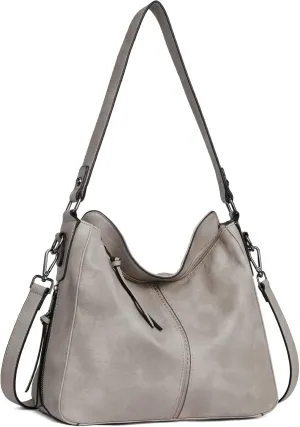 BROMEN Purses for Women Vegan Leather Hobo Bags Designer Handbags Large Shoulder Crossbody Bag with Adjustable Strap