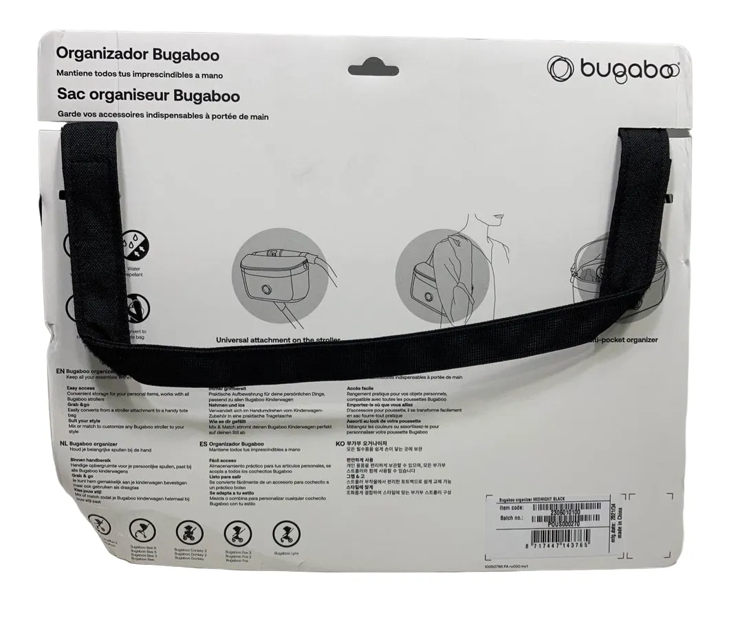 Bugaboo Stroller Organizer, Midnight Black