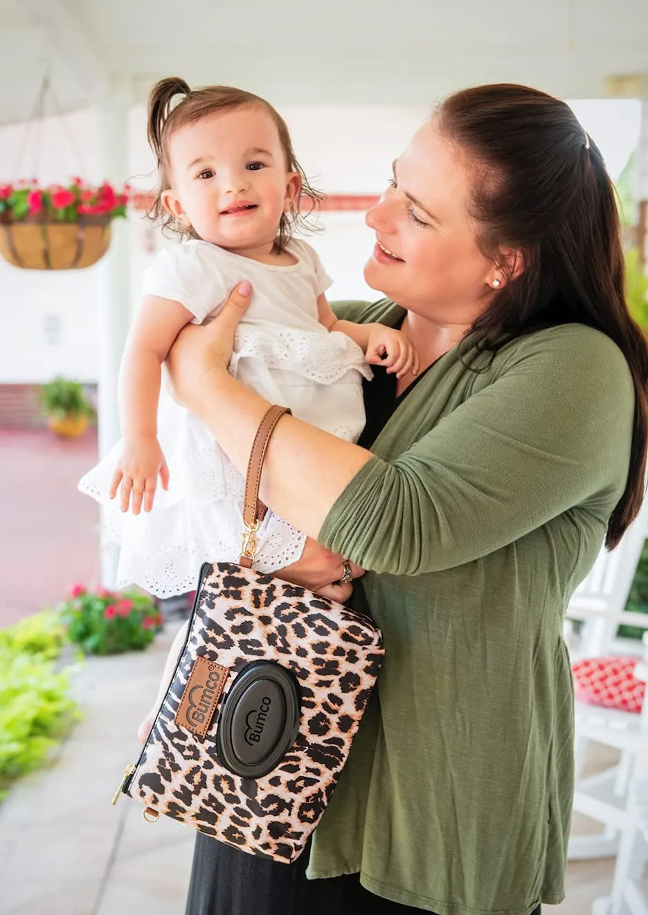 Bumco Diaper Clutch - Portable Wipes Dispenser & Baby Travel Essentials, Airtight Refillable Wipes Container, Diaper Bag Purse