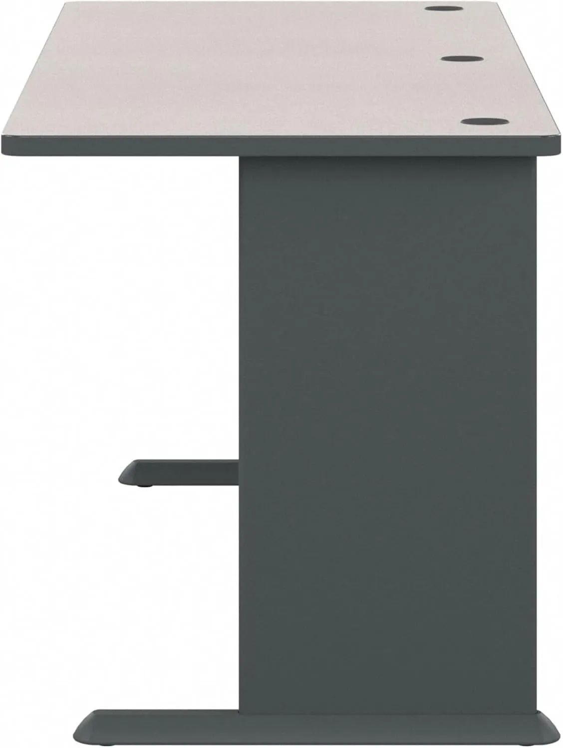 Bush Business Furniture Series A 72W Desk in Slate and White Spectrum