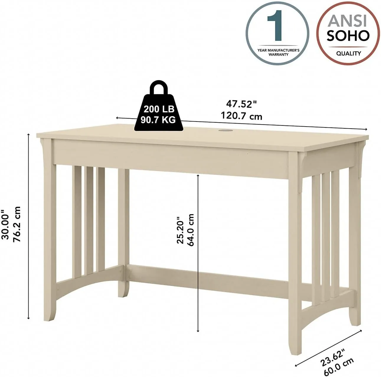 Bush Furniture Somerset Office Storage Credenza in Storm Gray