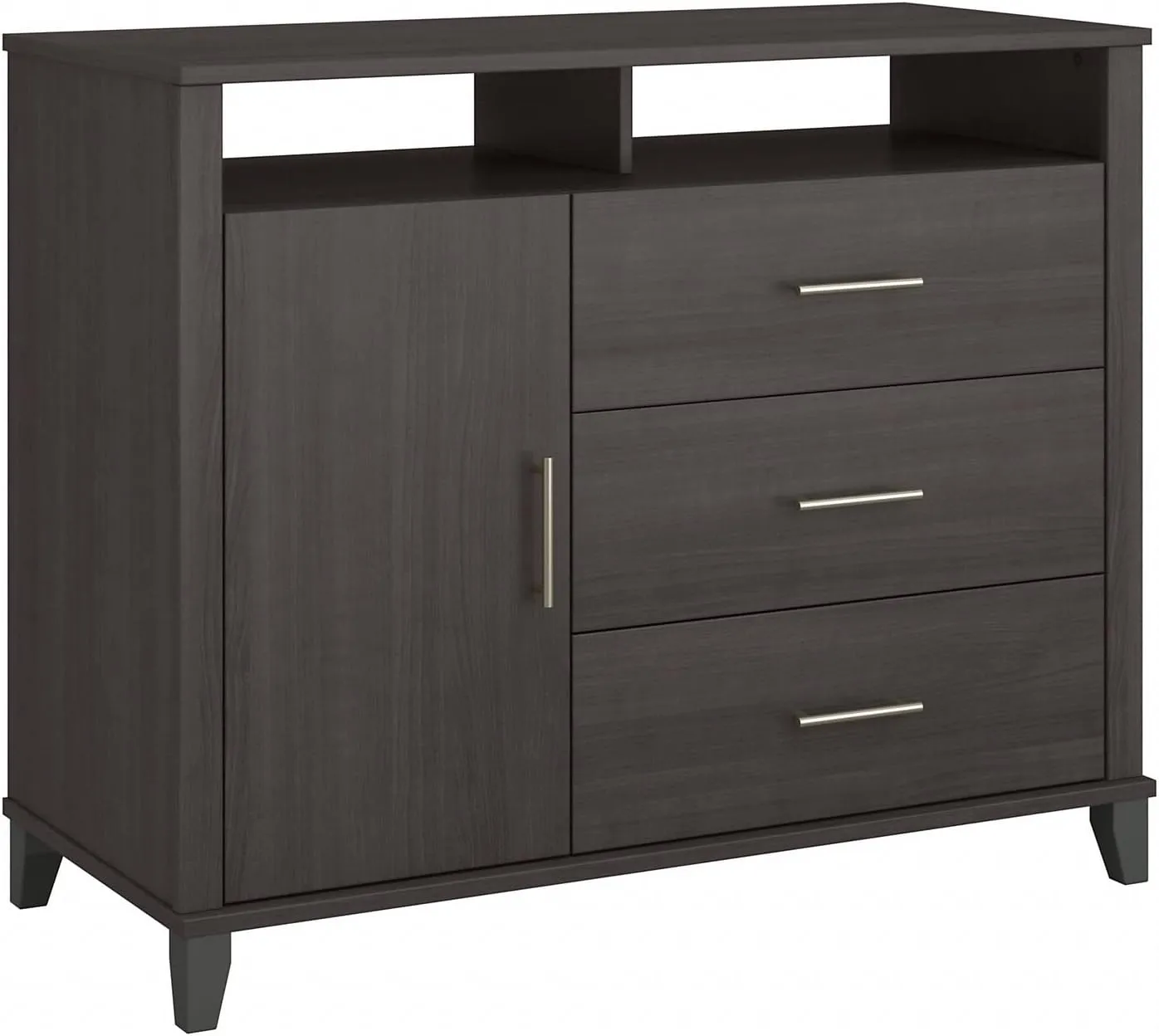 Bush Furniture Somerset Office Storage Credenza in Storm Gray