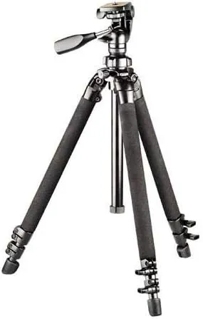 Bushnell Advanced Tripod for Binoculars, Spotting Scopes, and Cameras - Durable Aluminum Construction with Adjustable Legs and Center Column for Stability,Black