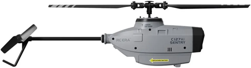 C127AI Scout Drone RC Helicopter with 1080P Camera, 4CH Remote Control Military Aircraft with 6-Axis Gyro, Optical Flow Positioning (RTF Version)