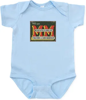 CafePress 34 1505_Minneapolis_Moline_Tractors_Logo_Tin_Sign Cute Infant Bodysuit Baby Romper