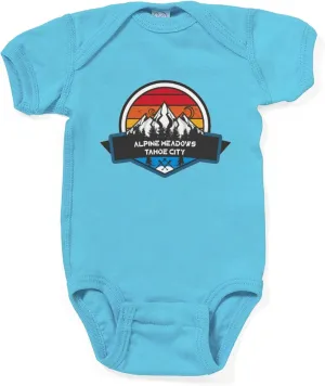 CafePress Alpine Meadows Tahoe City California Body Suit Cute Infant Bodysuit Baby Romper Dark