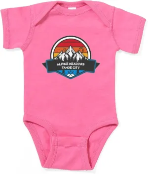 CafePress Alpine Meadows Tahoe City California Body Suit Cute Infant Bodysuit Baby Romper Dark