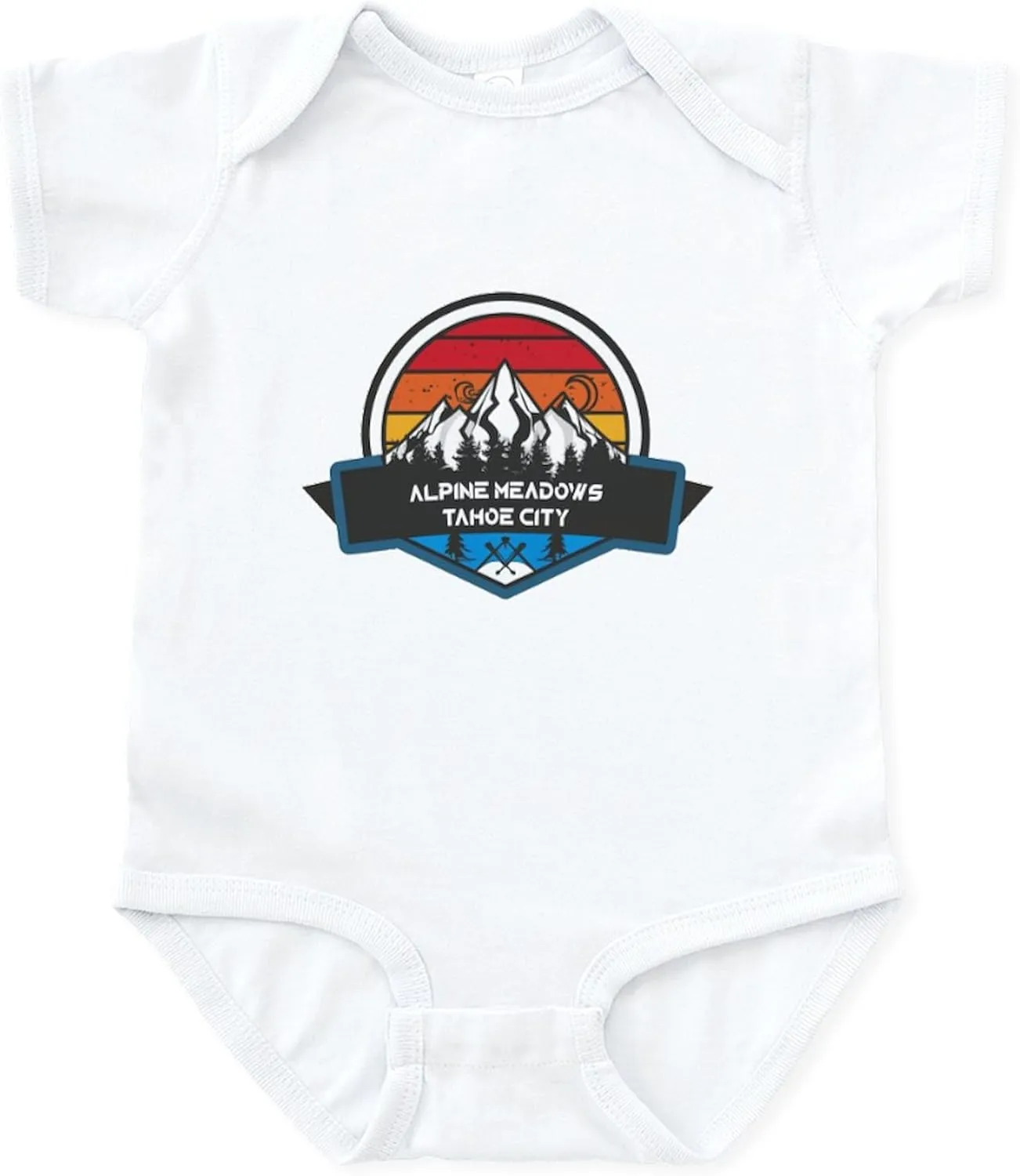 CafePress Alpine Meadows Tahoe City California Body Suit Cute Infant Bodysuit Baby Romper