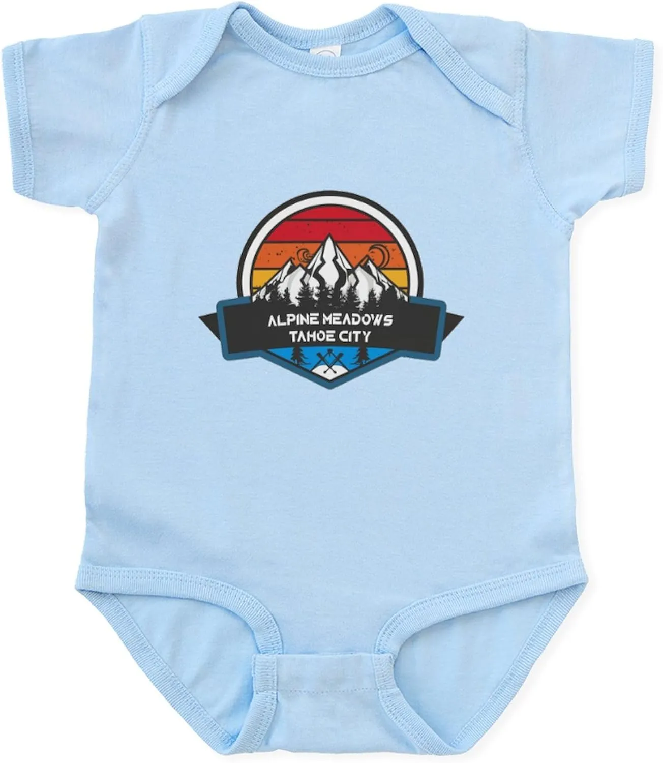 CafePress Alpine Meadows Tahoe City California Body Suit Cute Infant Bodysuit Baby Romper