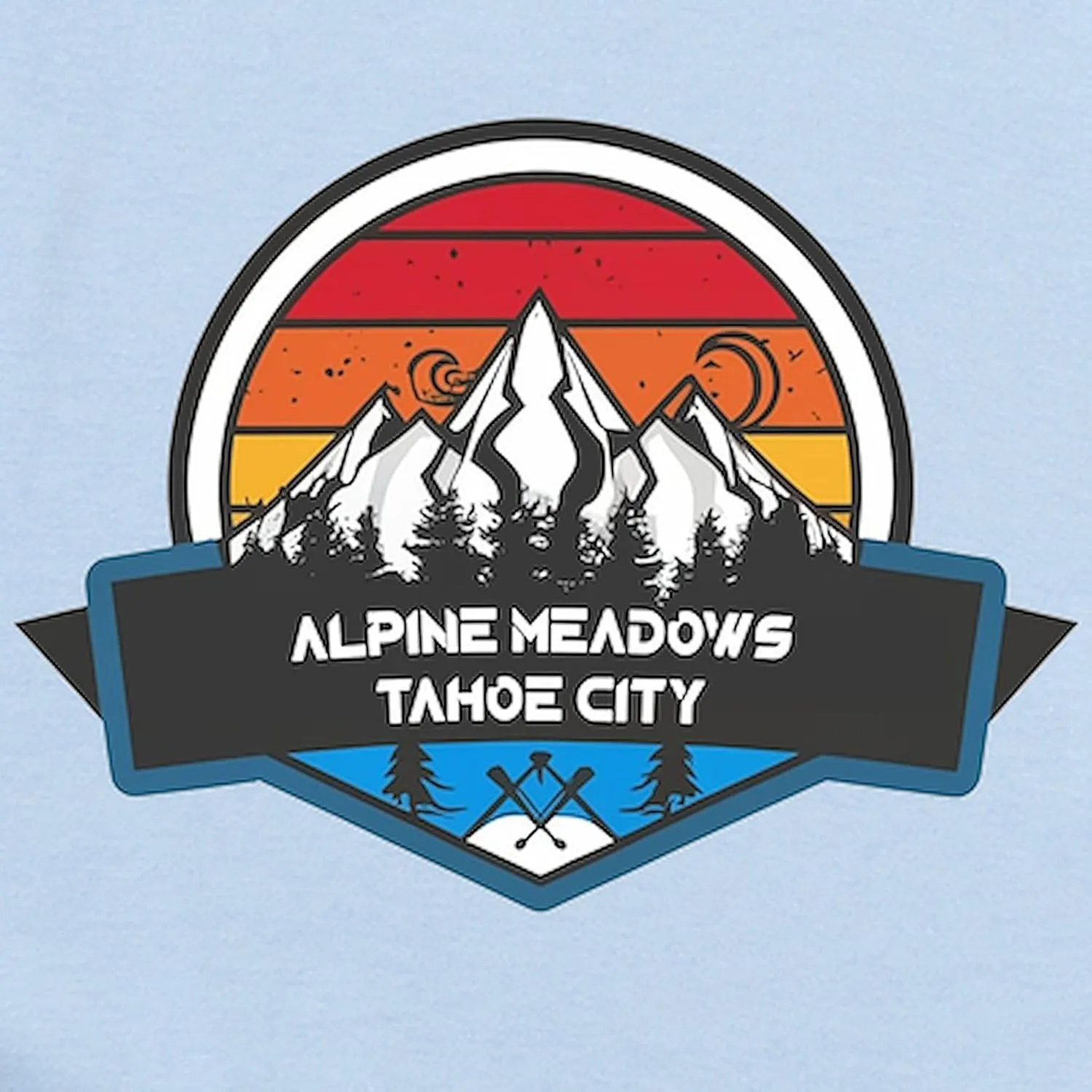 CafePress Alpine Meadows Tahoe City California Body Suit Cute Infant Bodysuit Baby Romper