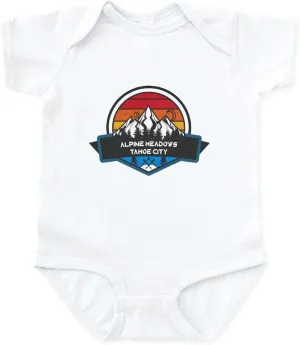 CafePress Alpine Meadows Tahoe City California Body Suit Cute Infant Bodysuit Baby Romper