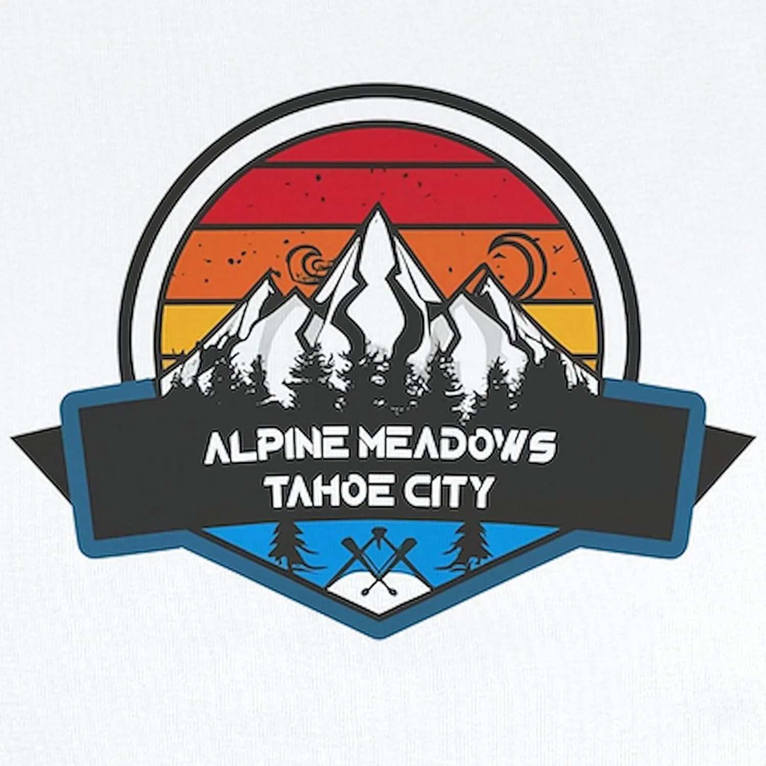 CafePress Alpine Meadows Tahoe City California Body Suit Cute Infant Bodysuit Baby Romper