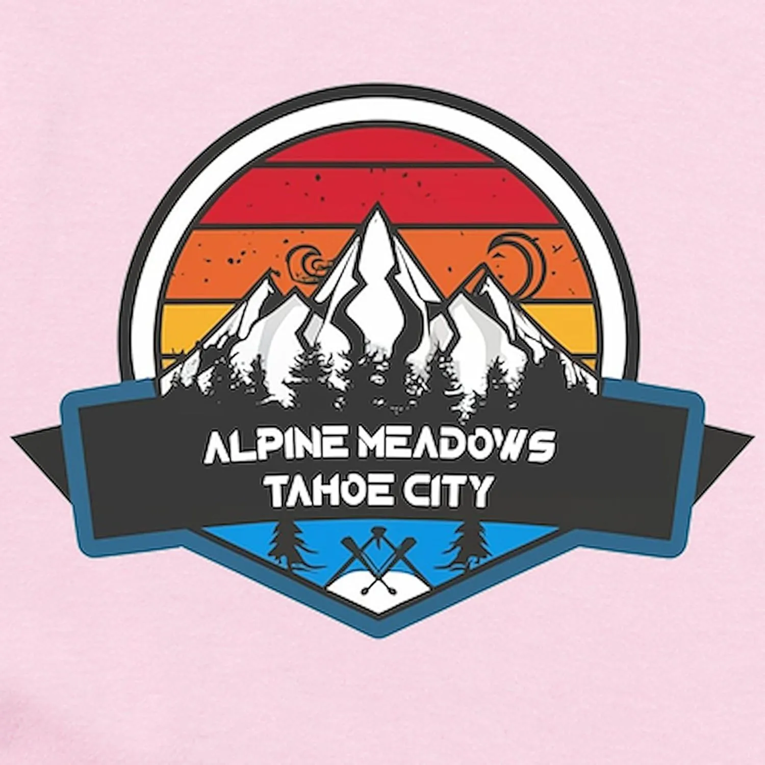 CafePress Alpine Meadows Tahoe City California Body Suit Cute Infant Bodysuit Baby Romper