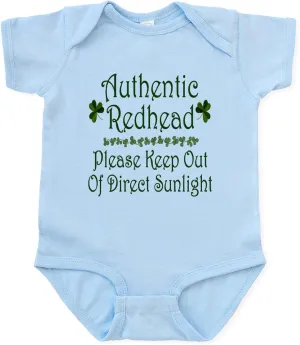 CafePress Authentic Redhead Infant Bodysuit Cute Infant Bodysuit Baby Romper