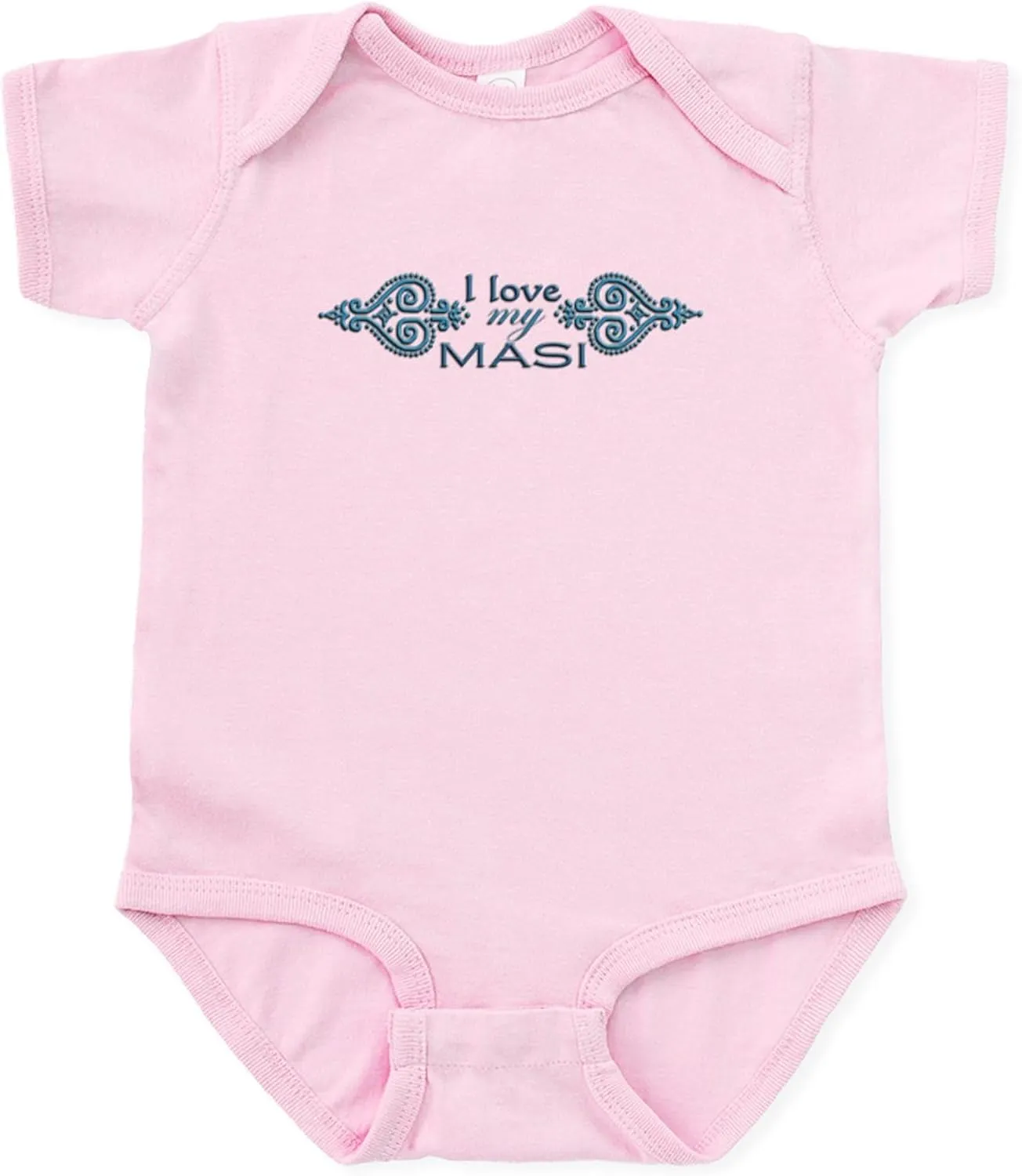 CafePress Blue Mendhi MASI Infant Bodysuit Cute Infant Bodysuit Baby Romper