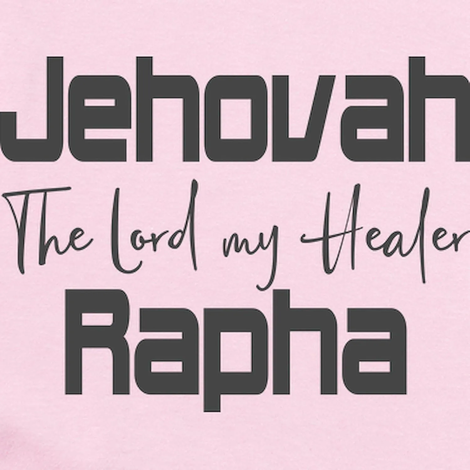 CafePress Christian Design Jehovah Rapha, The Lo Body Suit Cute Infant Bodysuit Baby Romper