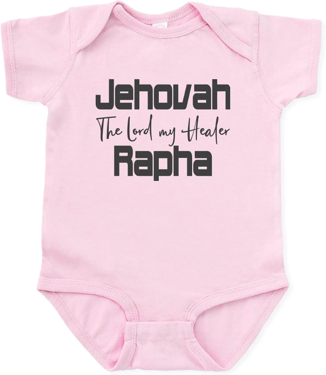 CafePress Christian Design Jehovah Rapha, The Lo Body Suit Cute Infant Bodysuit Baby Romper