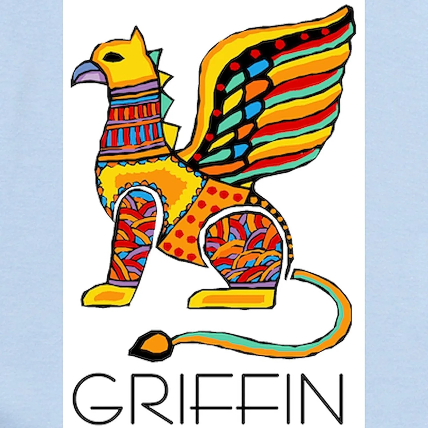 CafePress Colorful Griffin Infant Creeper Cute Infant Bodysuit Baby Romper