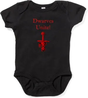 CafePress Dwarves Unite Body Suit Cute Infant Bodysuit Baby Romper Dark