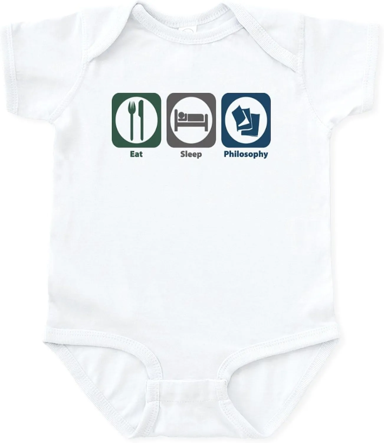CafePress Eat Sleep Philosophy Infant Bodysuit Cute Infant Bodysuit Baby Romper