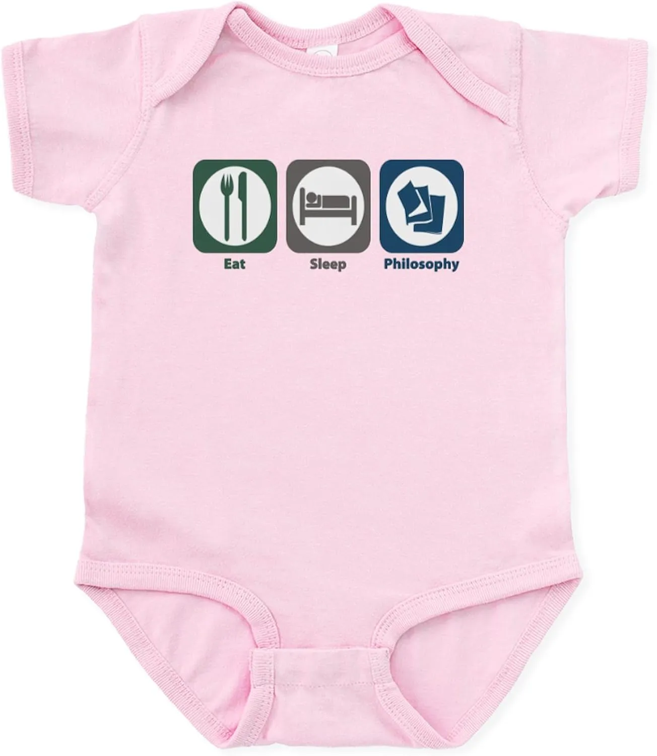 CafePress Eat Sleep Philosophy Infant Bodysuit Cute Infant Bodysuit Baby Romper