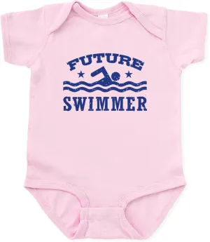 CafePress Future Swimmer Infant Bodysuit Cute Infant Bodysuit Baby Romper