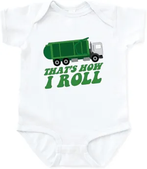 CafePress Garbage Truck Body Suit Cute Infant Bodysuit Baby Romper