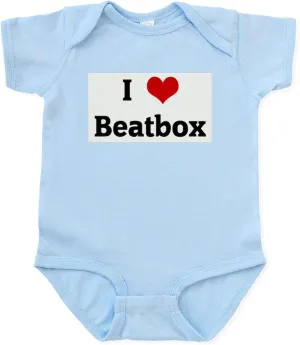 CafePress I Love Beatbox Infant Bodysuit Cute Infant Bodysuit Baby Romper