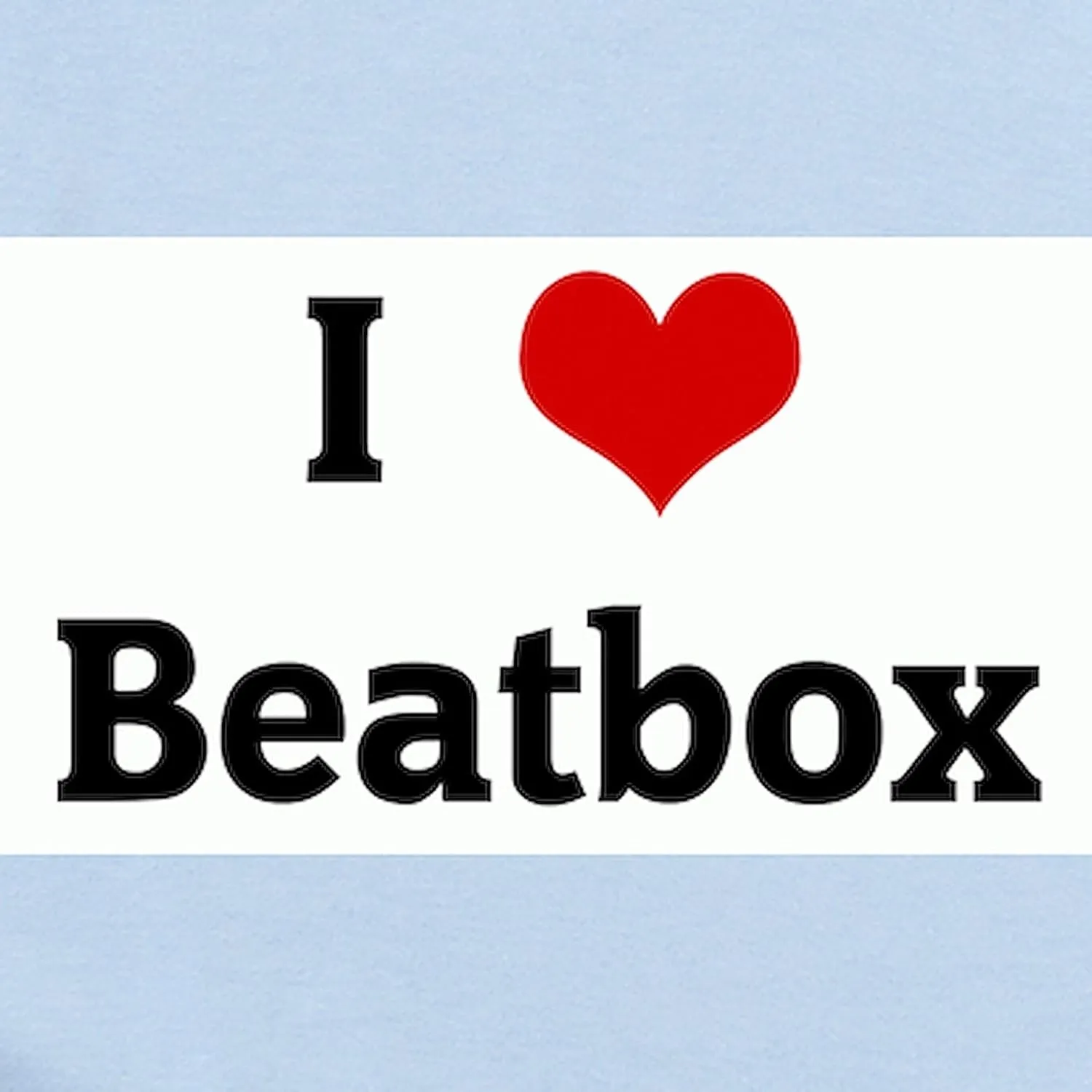 CafePress I Love Beatbox Infant Bodysuit Cute Infant Bodysuit Baby Romper