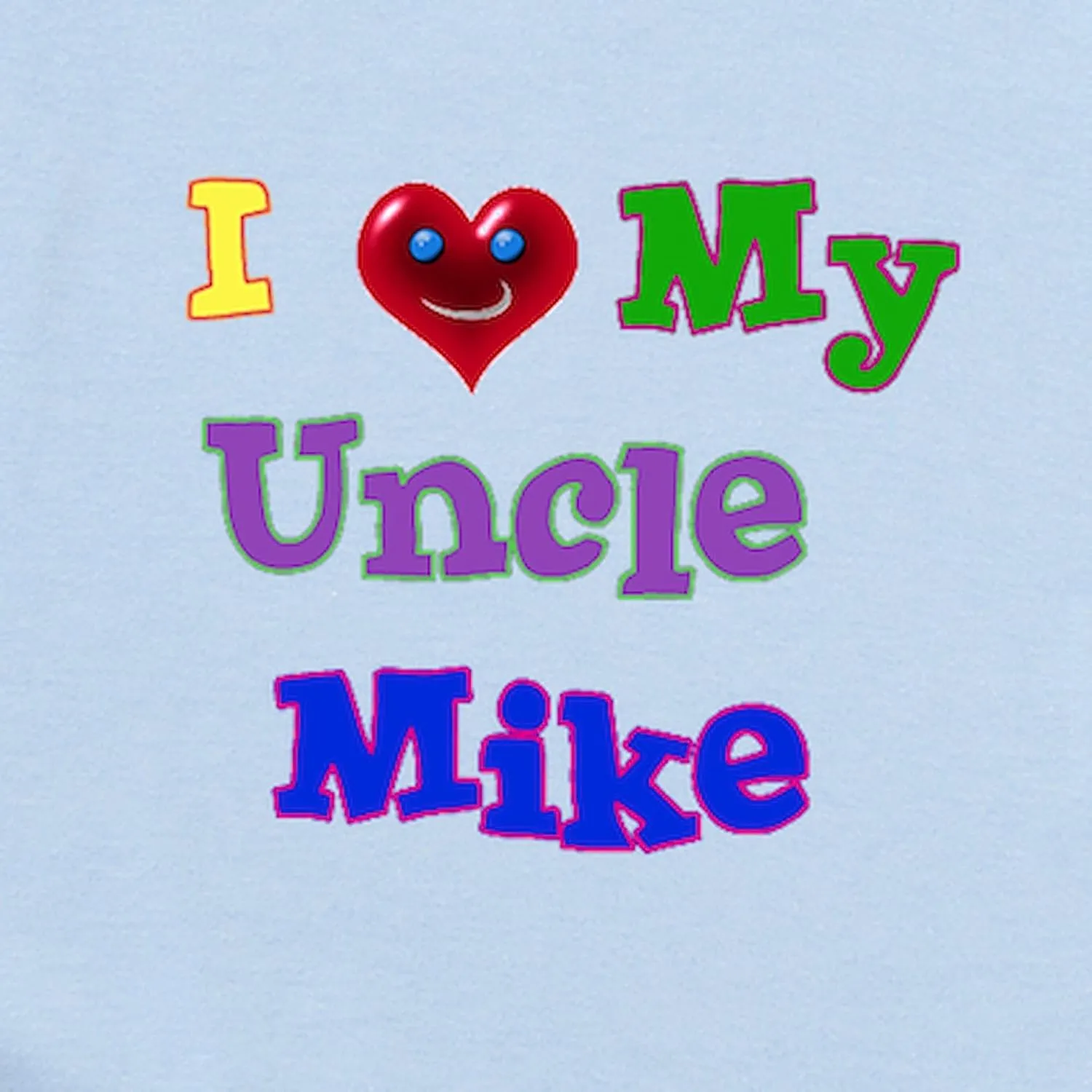 CafePress I Love My Uncle Mike Infant Bodysuit Cute Infant Bodysuit Baby Romper