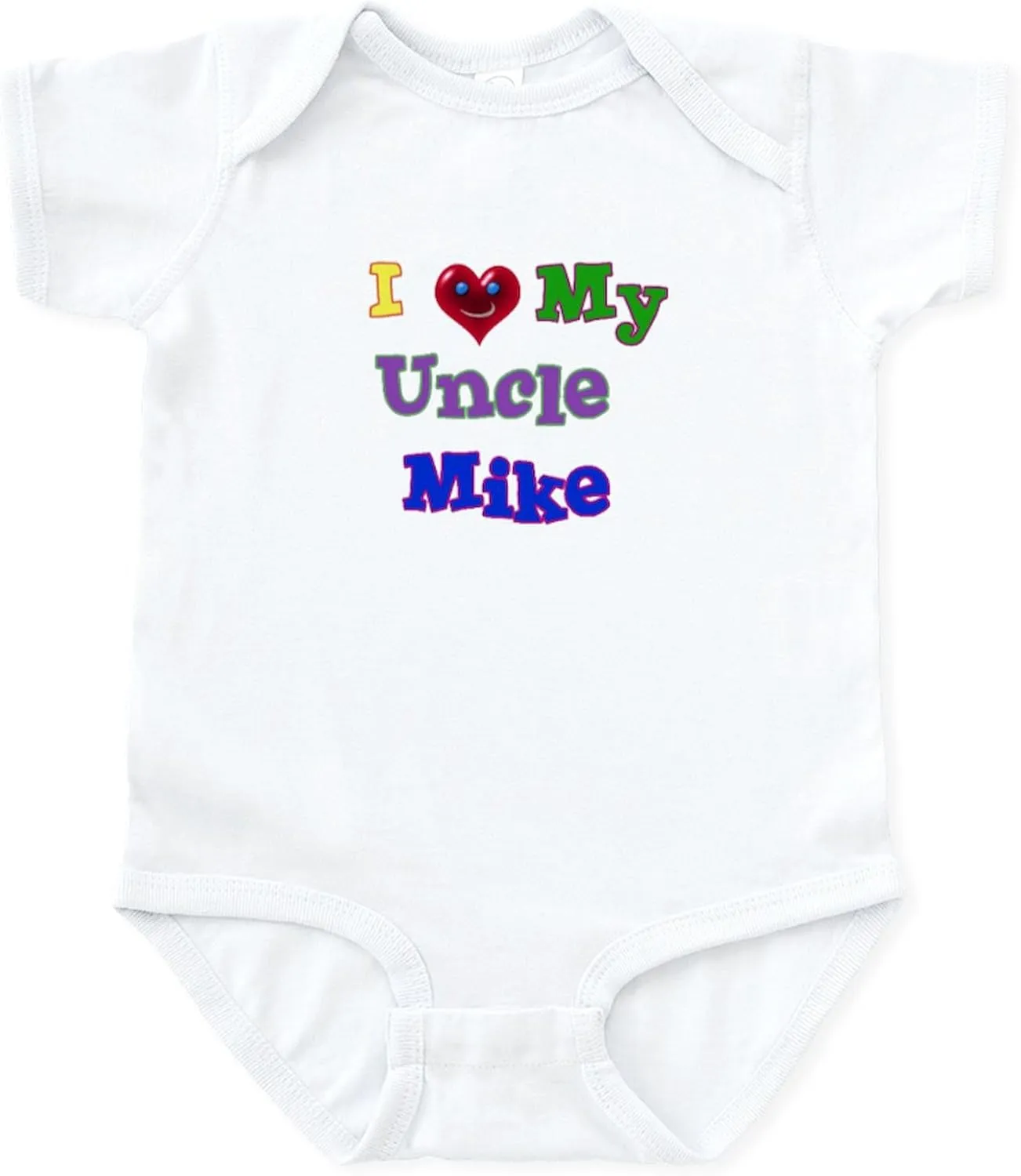 CafePress I Love My Uncle Mike Infant Bodysuit Cute Infant Bodysuit Baby Romper