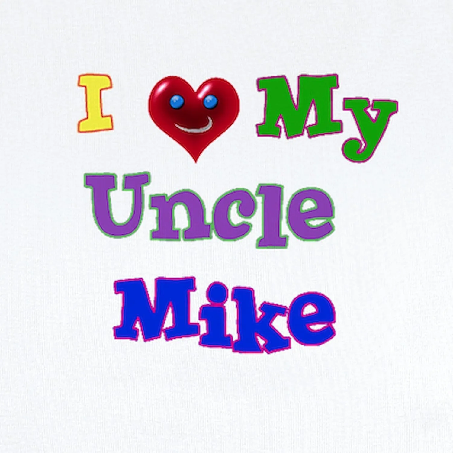 CafePress I Love My Uncle Mike Infant Bodysuit Cute Infant Bodysuit Baby Romper