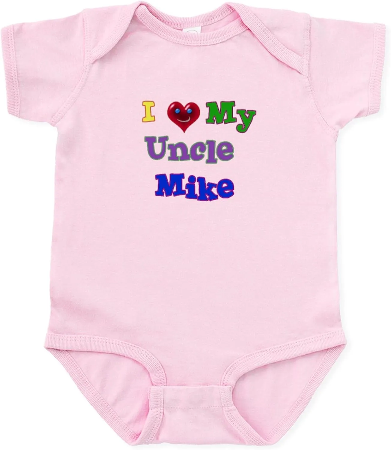 CafePress I Love My Uncle Mike Infant Bodysuit Cute Infant Bodysuit Baby Romper