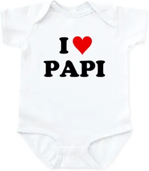 CafePress I Love Papi Infant Bodysuit Cute Infant Bodysuit Baby Romper