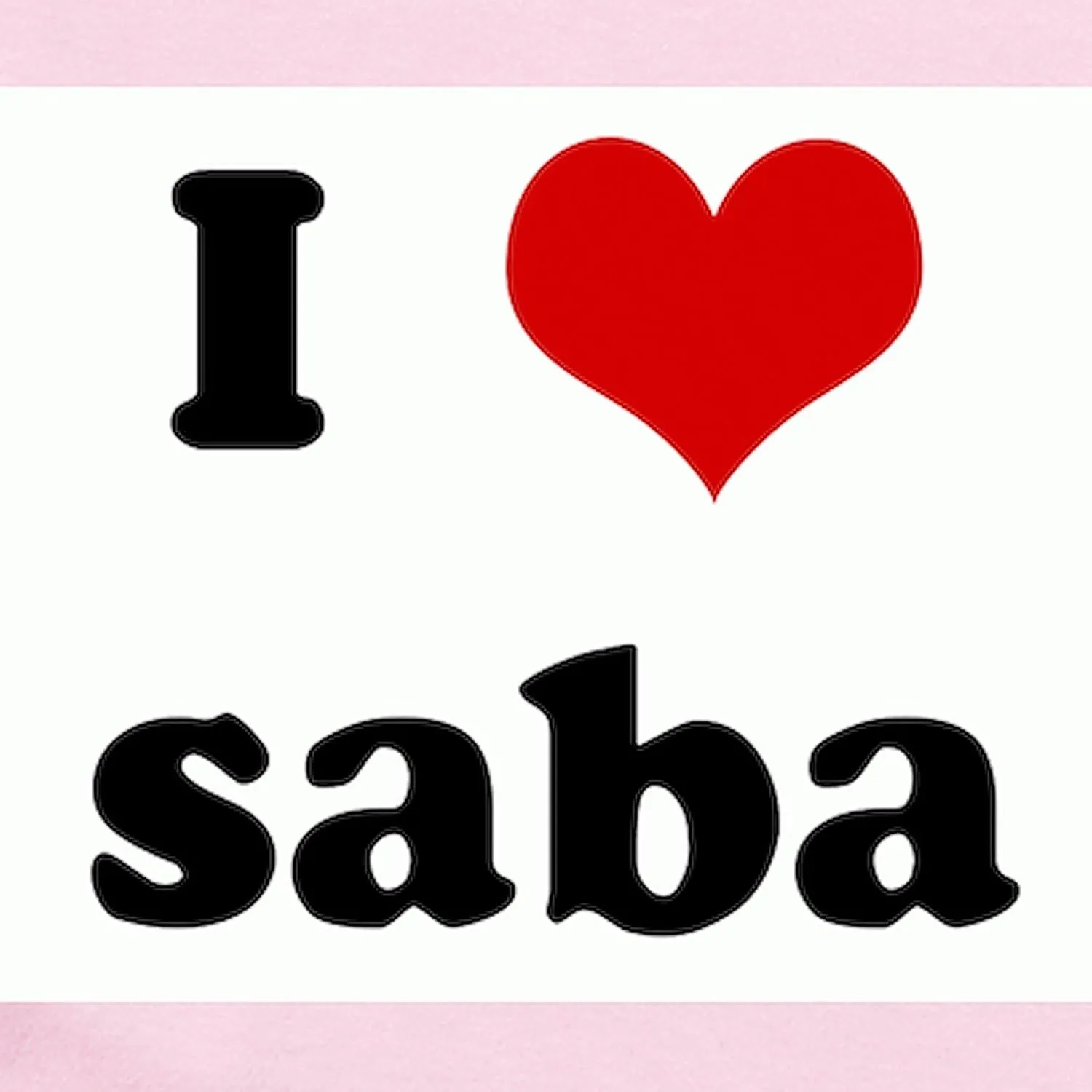 CafePress I Love saba Infant Bodysuit Cute Infant Bodysuit Baby Romper