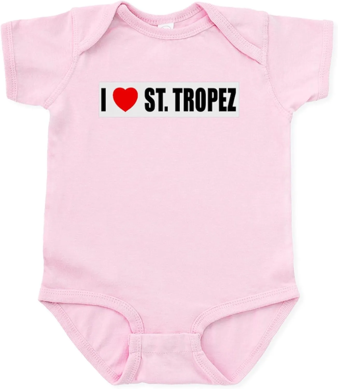 CafePress I Love St. Tropez, France Infant Bodysuit Cute Infant Bodysuit Baby Romper